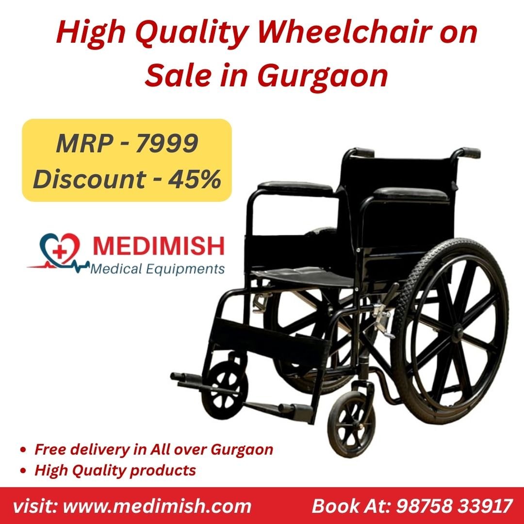 High Quality Wheelchair on Sale in Gurgaon | 45% Discount | Latest Stock Available