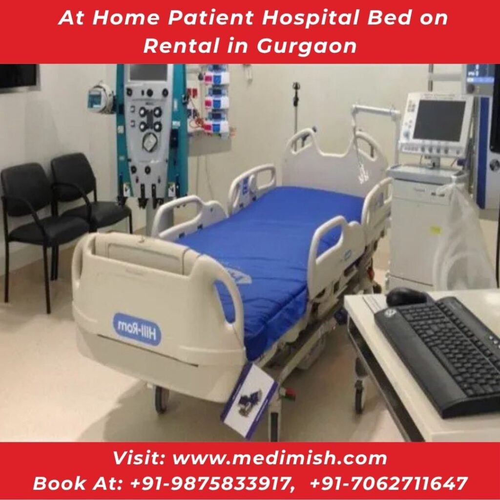 At Home Patient Hospital Bed on Rental in Gurgaon