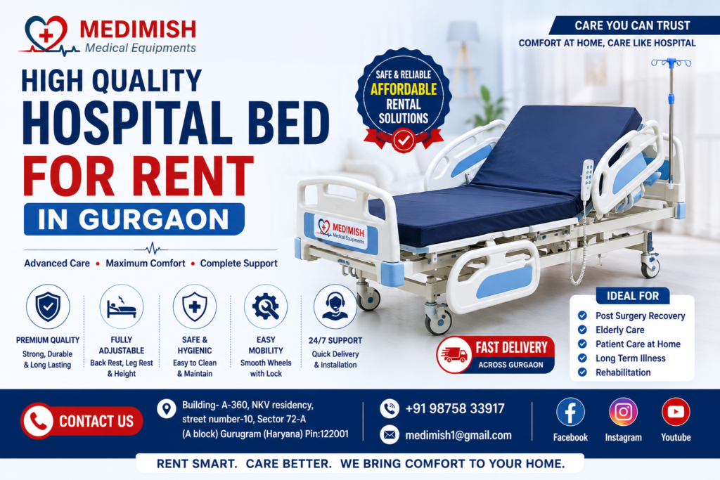 High Quality Hospital bed for rent in gurgaon