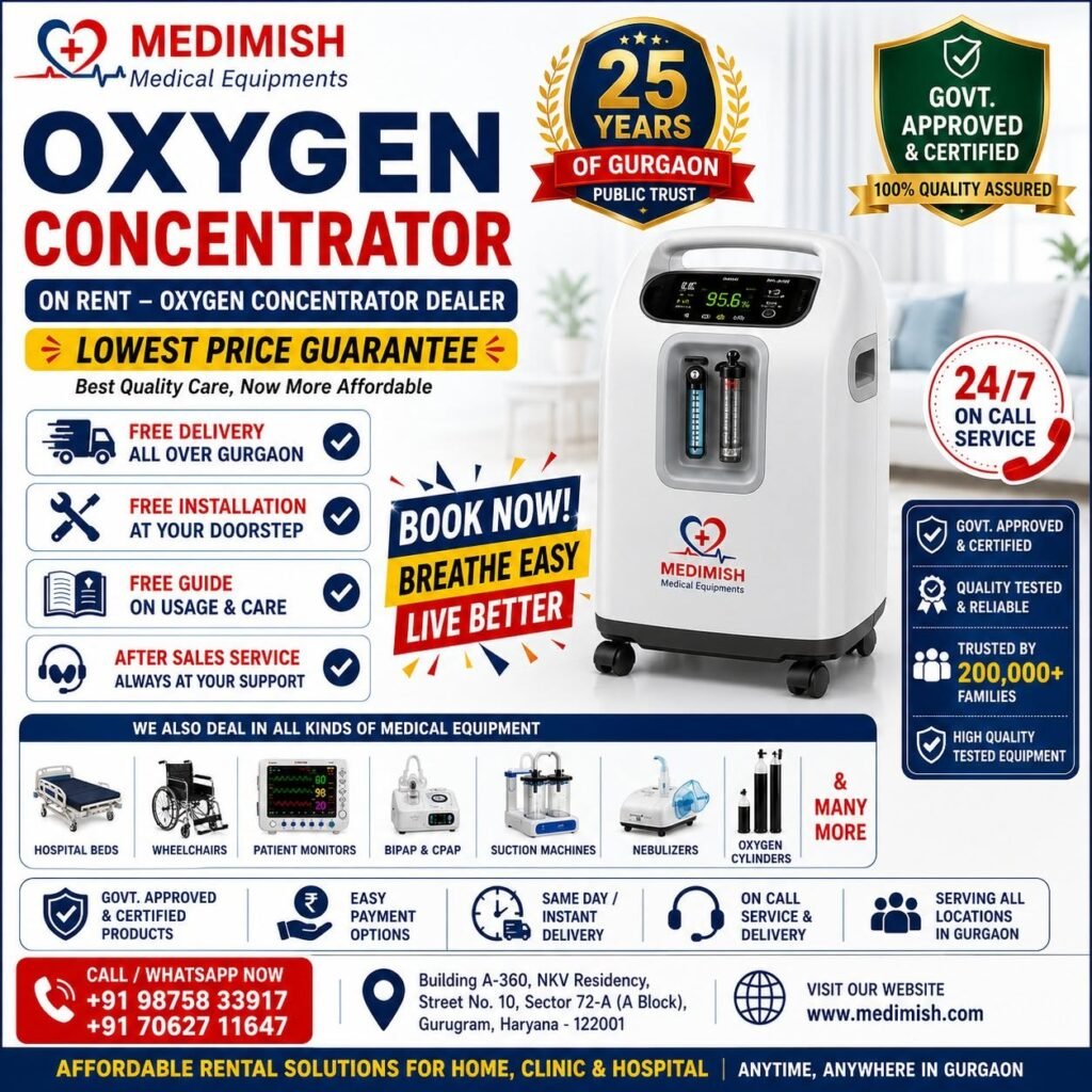 Oxygen Concentrator On Rent & Dealer in Gurgaon