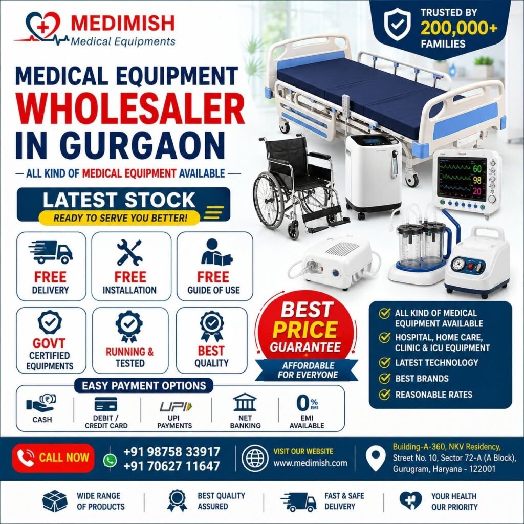 Top Medical Equipment Wholesaler in Gurgaon - Medimish