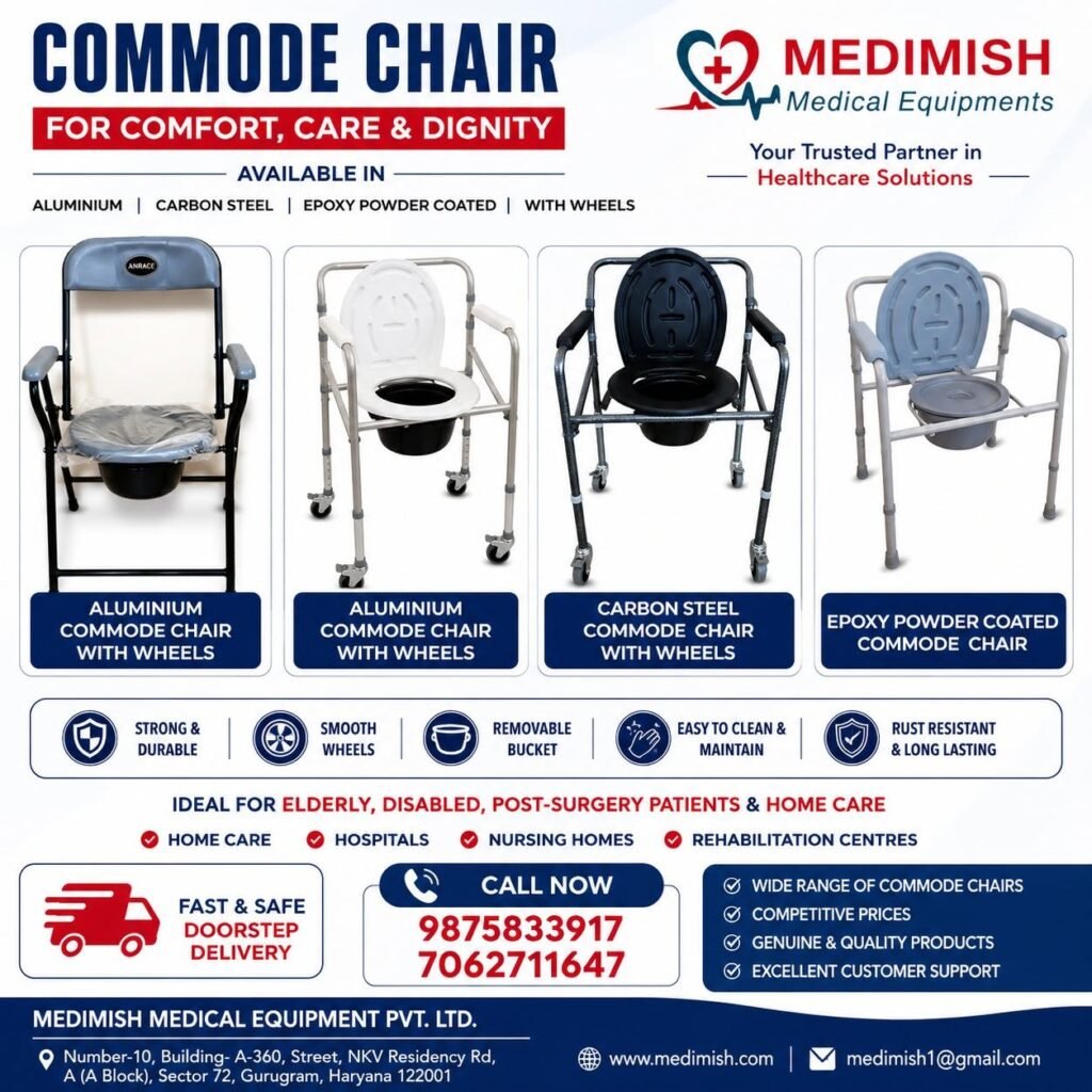 Commode Chair for Comfort, Care & Dignity - Medimish