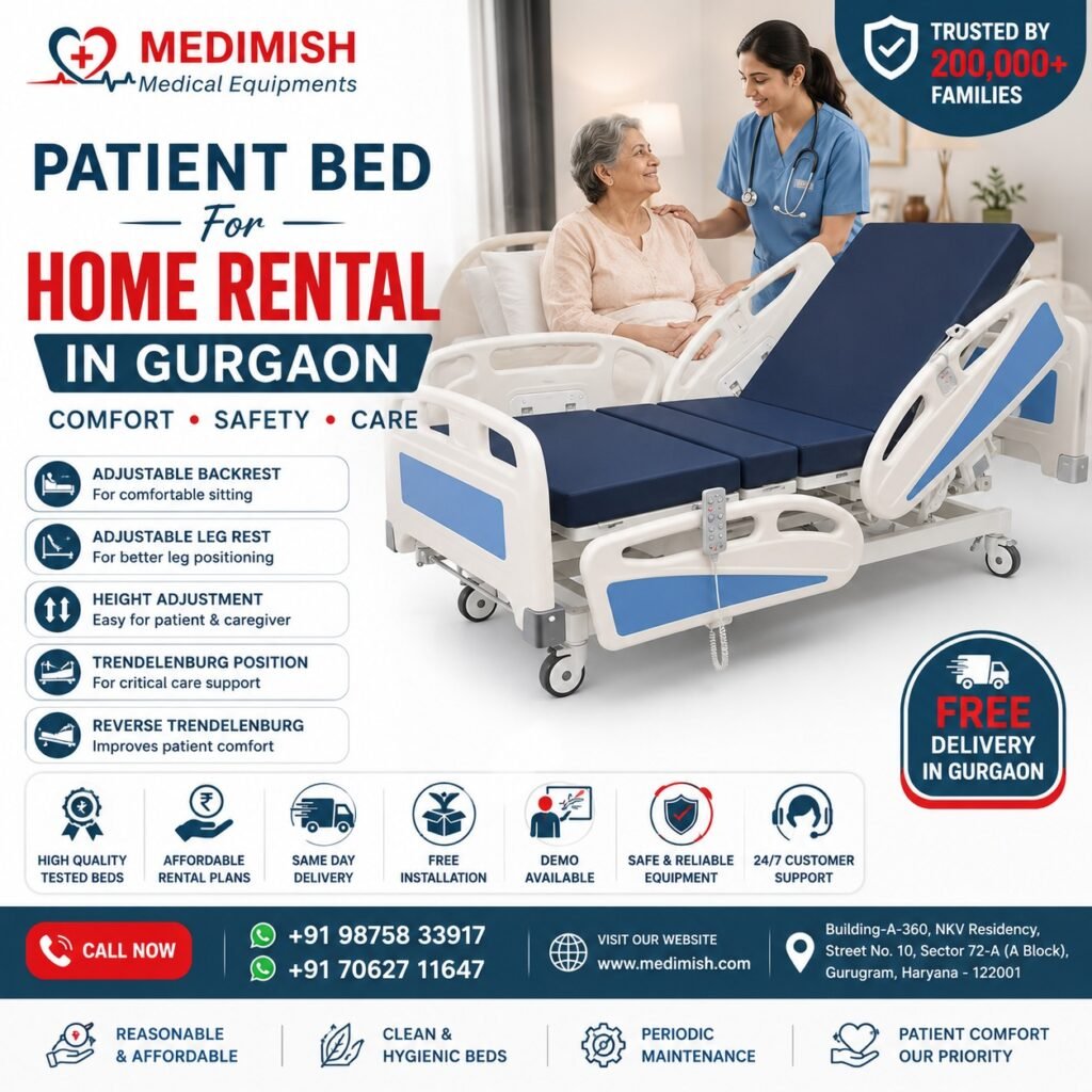 Patient Bed for Home Rental in Gurgaon