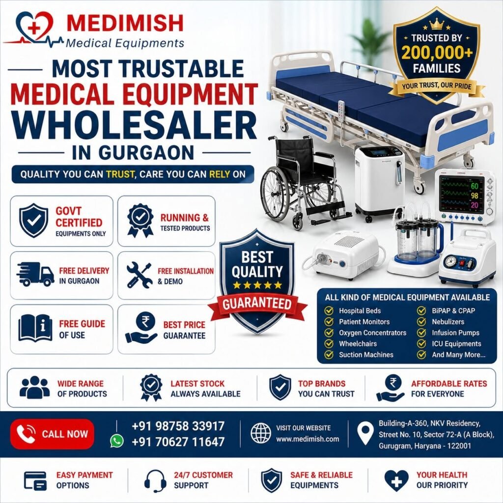 Most Trustable Medical Equipment Wholesaler in Gurgaon