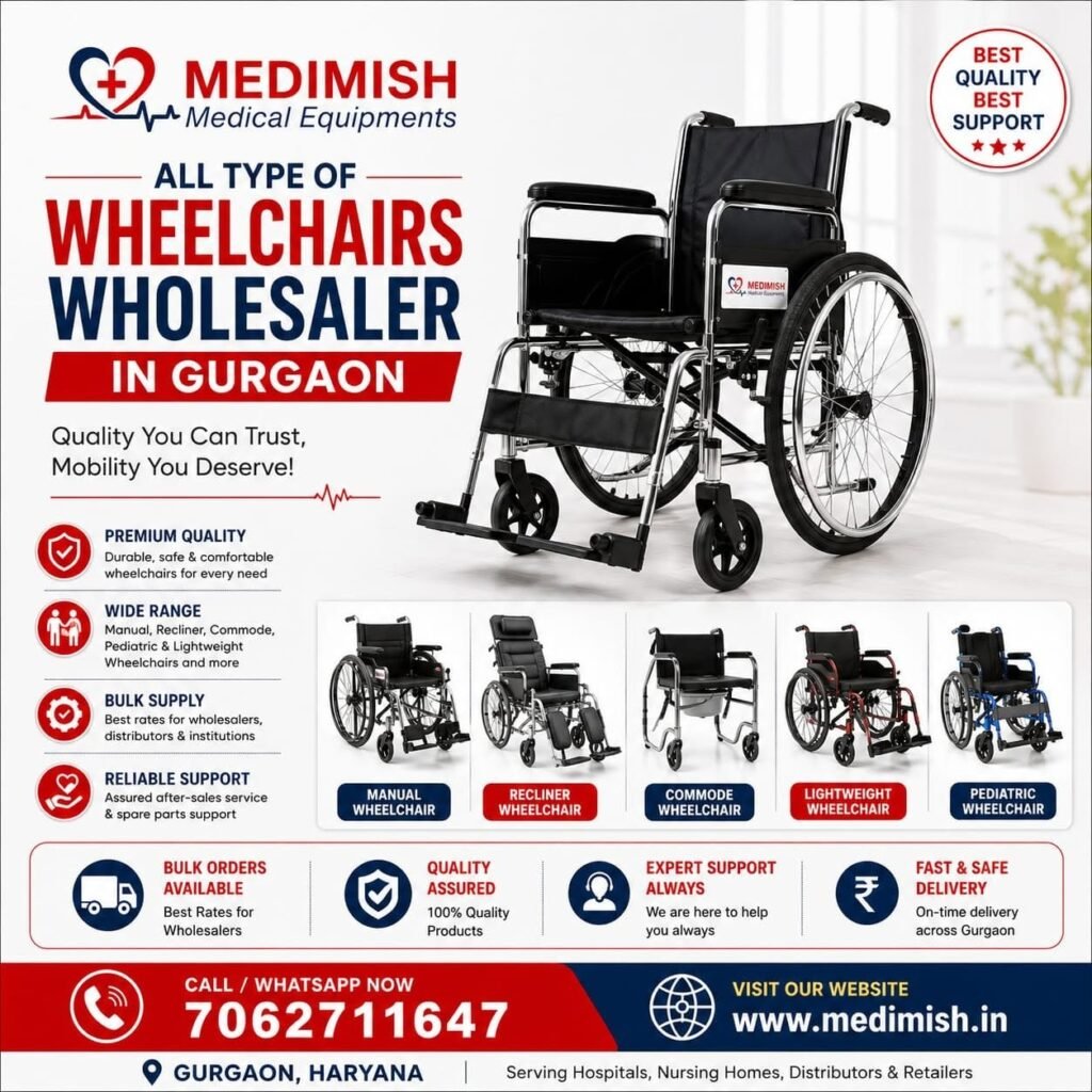 All Type Wheelchair Wholesaler in Gurgaon | Buy Wheelchairs at Wholesale Price