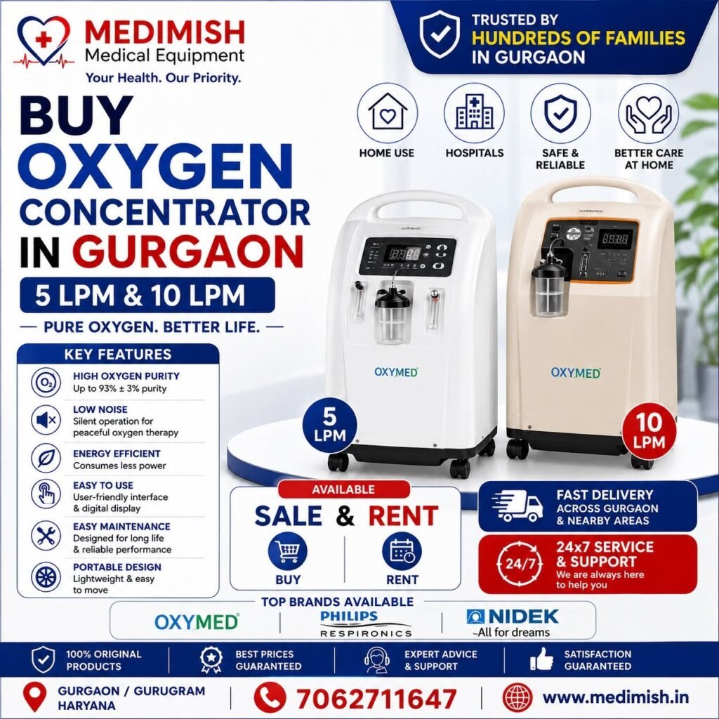 Buy Oxygen Concentrator in Gurgaon | 5 LPM & 10 LPM
