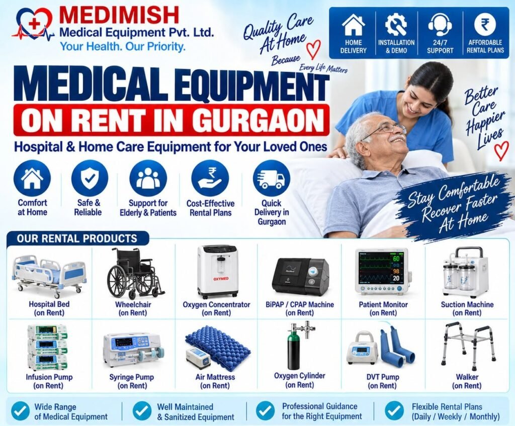 Medical Equipment on Rent in Gurgaon | Hospital & Home Care Equipment