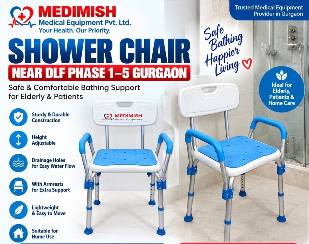 Shower Chair Near DLF Phase 1–5 Gurgaon | Home Delivery